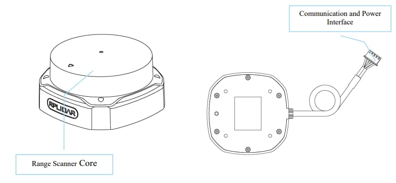 Mechanical Drawing - Seeed Studio RPLiDAR S2 Laser Range Scanner